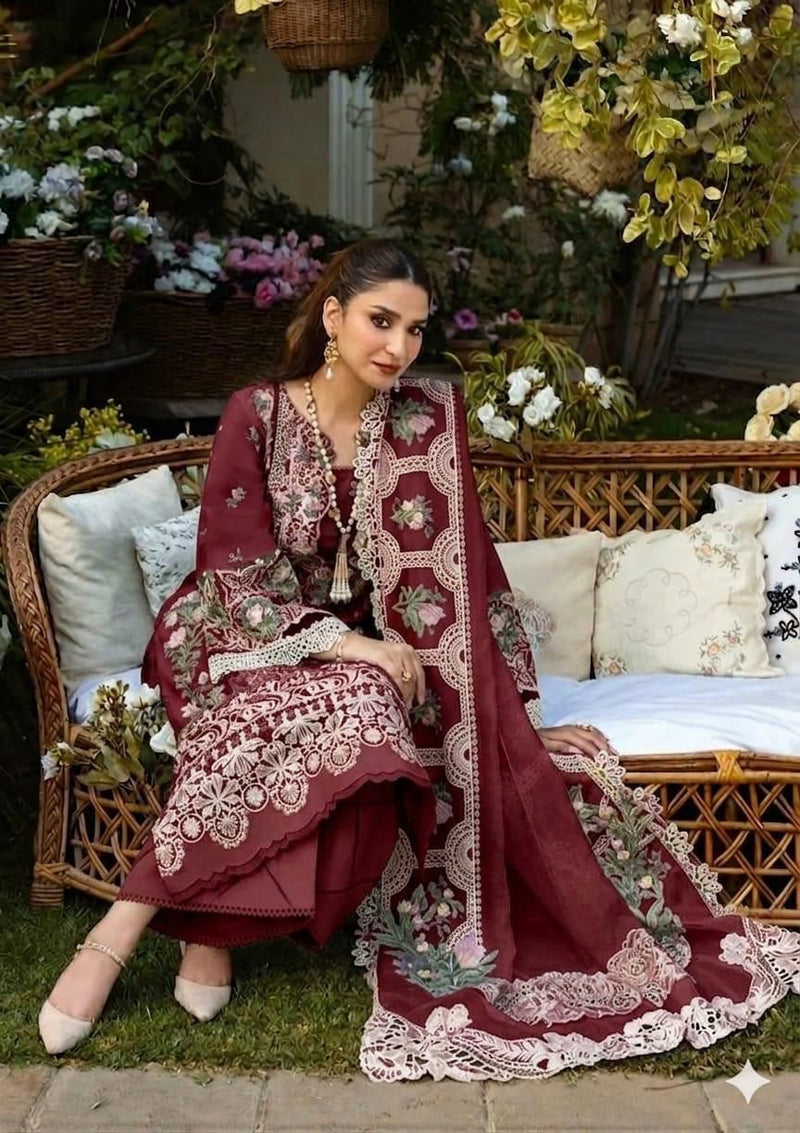 ELAF Premium Chikankari Lawn Collection – 3 Piece Unstitched Suit