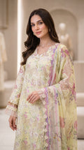 Maria B Digital Print Airjet Lawn 3 Piece Suit | Premium Unstitched Collection