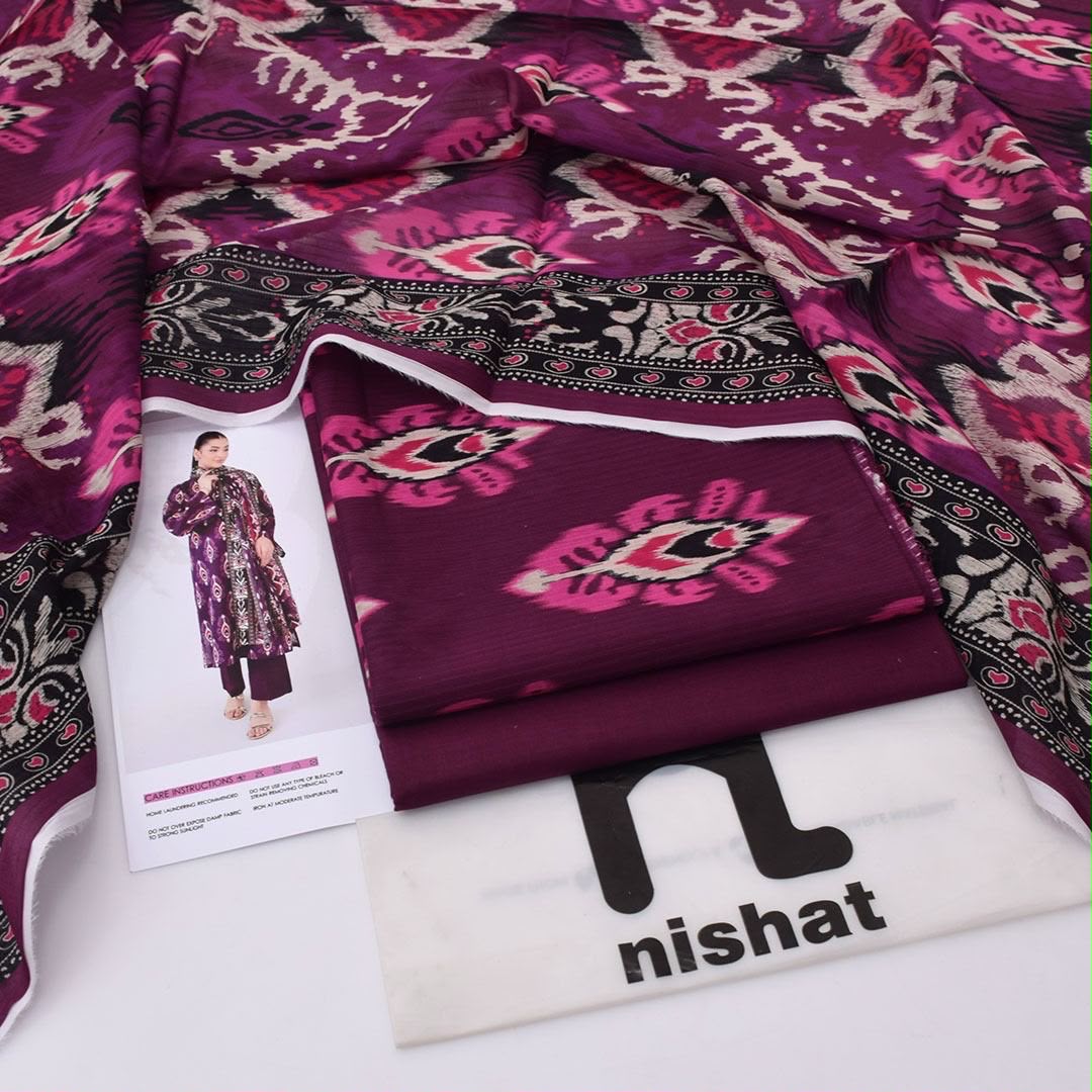 NISHAT Printed Lawn Tana Dora 3-Piece Suit