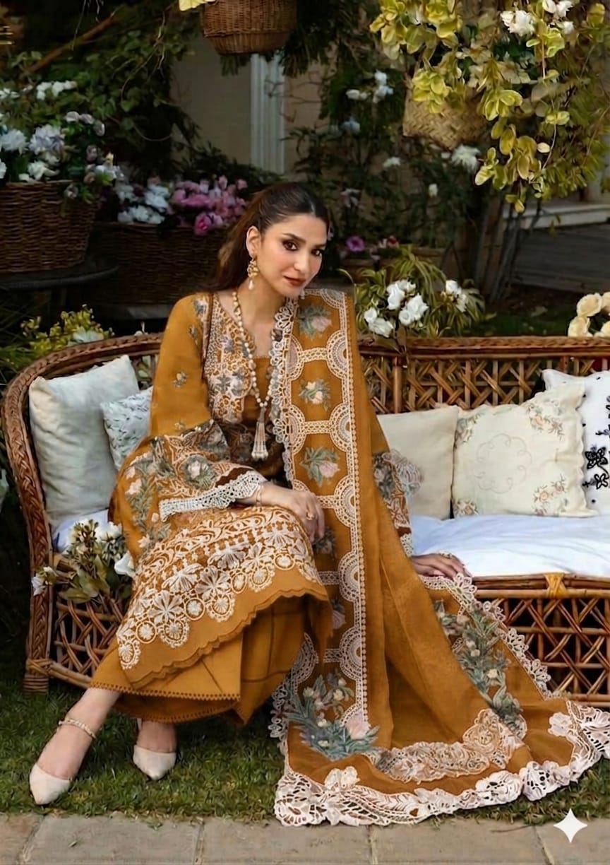 Premium Chikankari Lawn Collection – 3 Piece Unstitched Suit