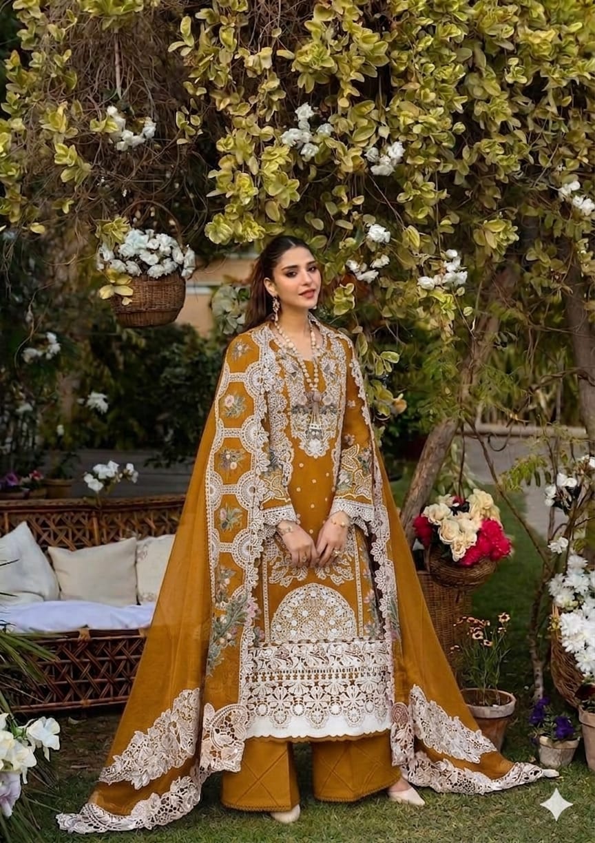 Premium Chikankari Lawn Collection – 3 Piece Unstitched Suit