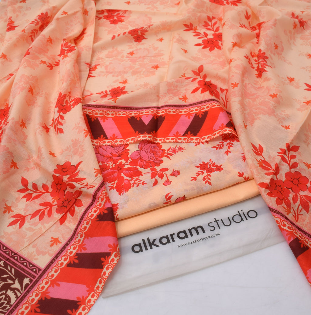 Alkaram Summer 2026 Digital Printed Lawn 3 Piece Suit