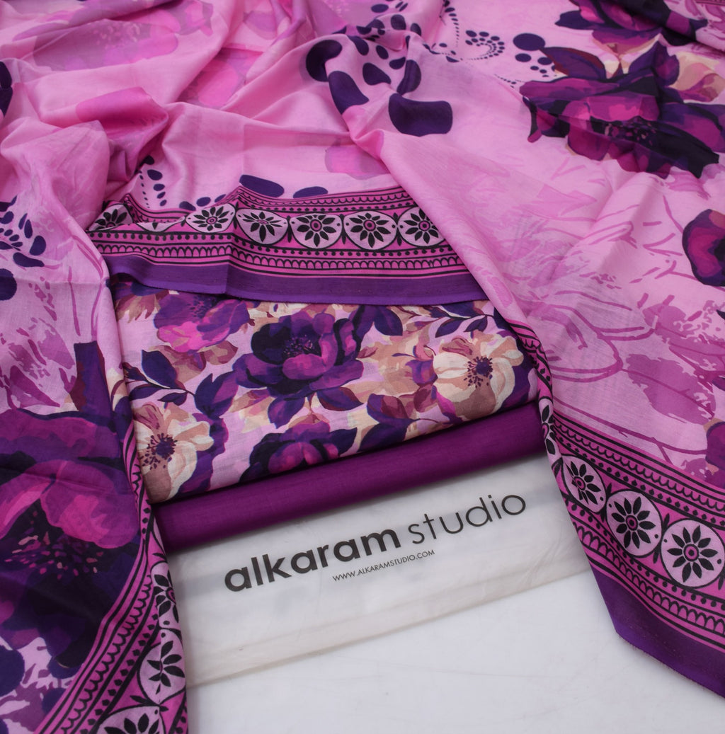 Alkaram Summer 2026 Digital Printed Lawn 3 Piece Suit