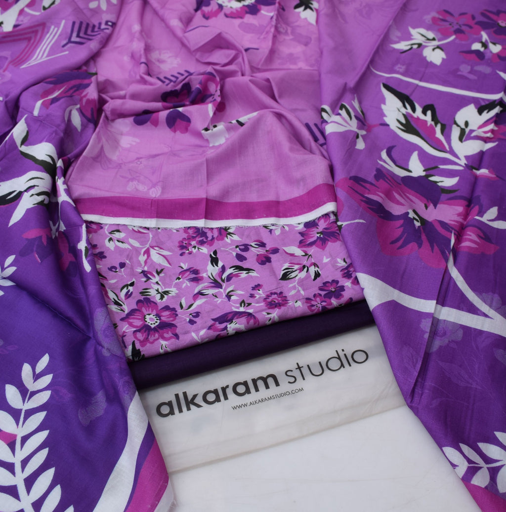 Alkaram Summer 2026 Digital Printed Lawn 3 Piece Suit