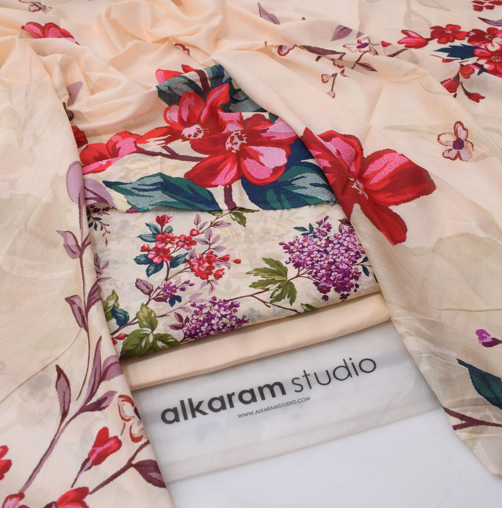 Alkaram Summer 2026 Digital Printed Lawn 3 Piece Suit
