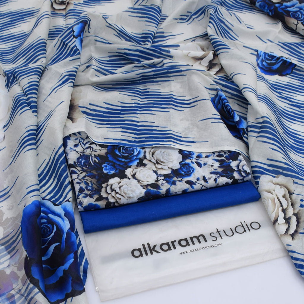 Alkaram Summer 2026 Digital Printed Lawn 3 Piece Suit