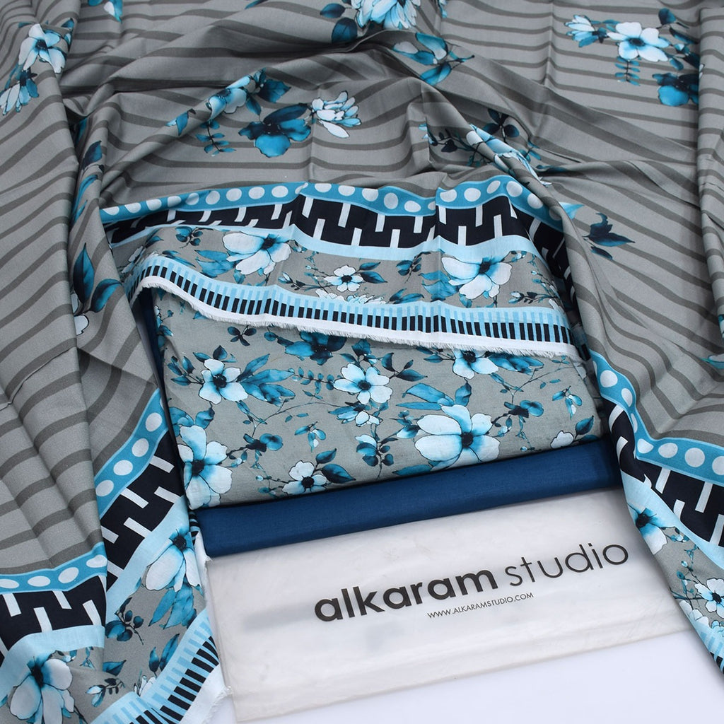 Alkaram Summer 2026 Digital Printed Lawn 3 Piece Suit
