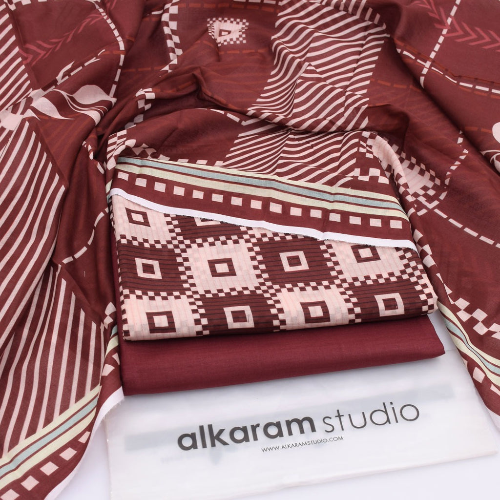 Alkaram Summer 2026 Digital Printed Lawn 3 Piece Suit
