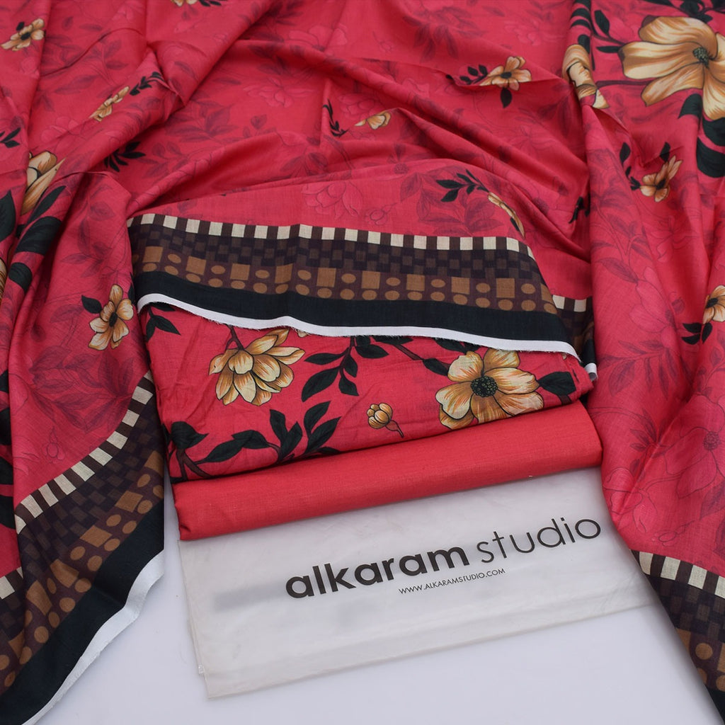 Alkaram Summer 2026 Digital Printed Lawn 3 Piece Suit