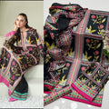 Lulusar Premium Digital Printed Shamooz Silk 3 Piece Suit