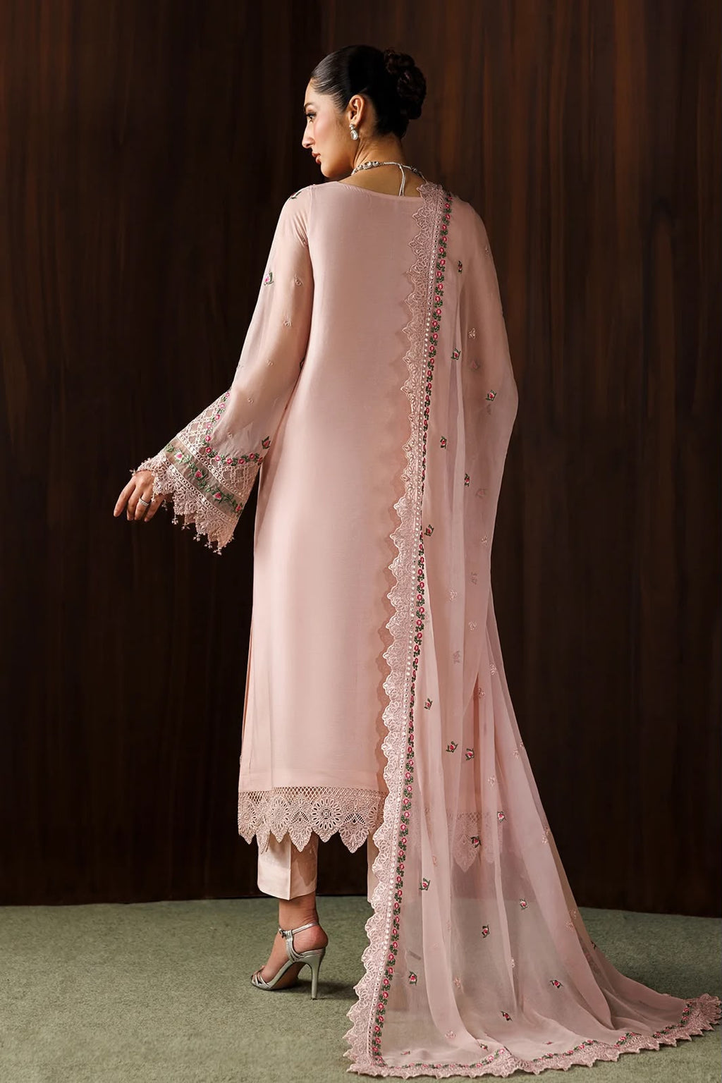 Chiffon 3 Piece Unstitched Suit for Women | Luxury Pakistani Wedding Collection