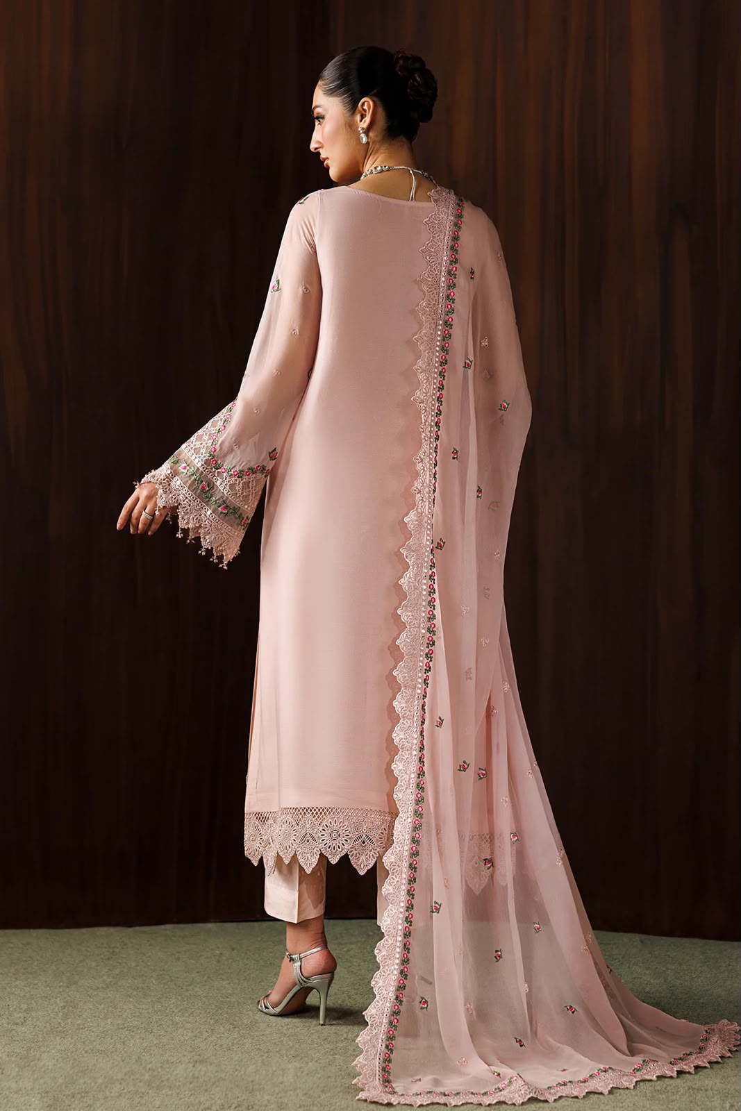 Chiffon 3 Piece Unstitched Suit for Women | Luxury Pakistani Wedding Collection