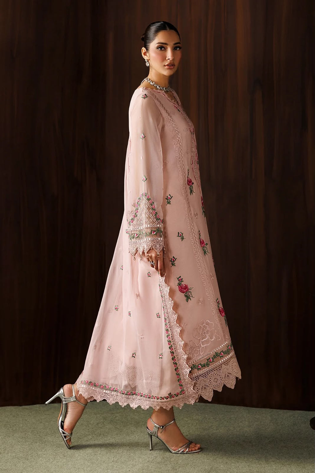Chiffon 3 Piece Unstitched Suit for Women | Luxury Pakistani Wedding Collection