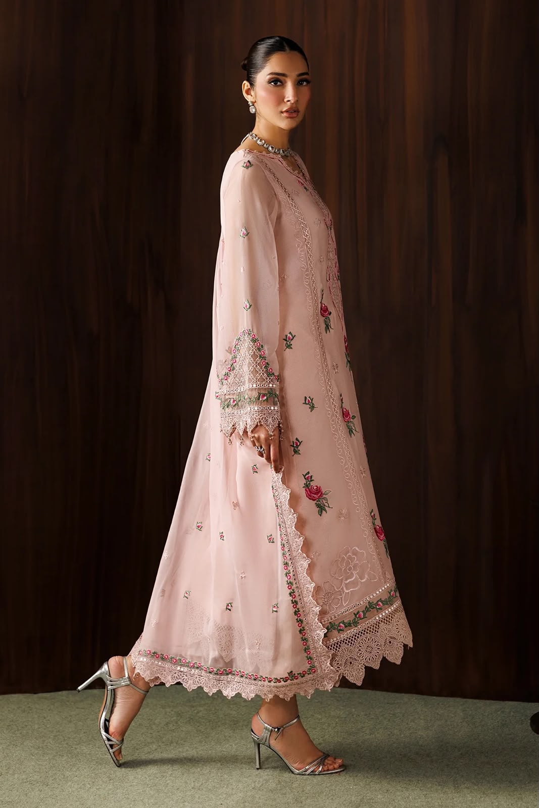 Chiffon 3 Piece Unstitched Suit for Women | Luxury Pakistani Wedding Collection