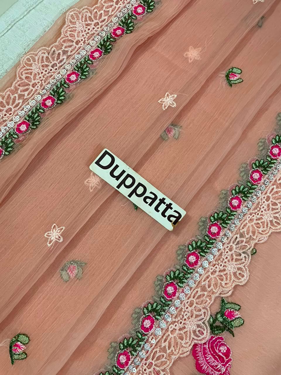Chiffon 3 Piece Unstitched Suit for Women | Luxury Pakistani Wedding Collection