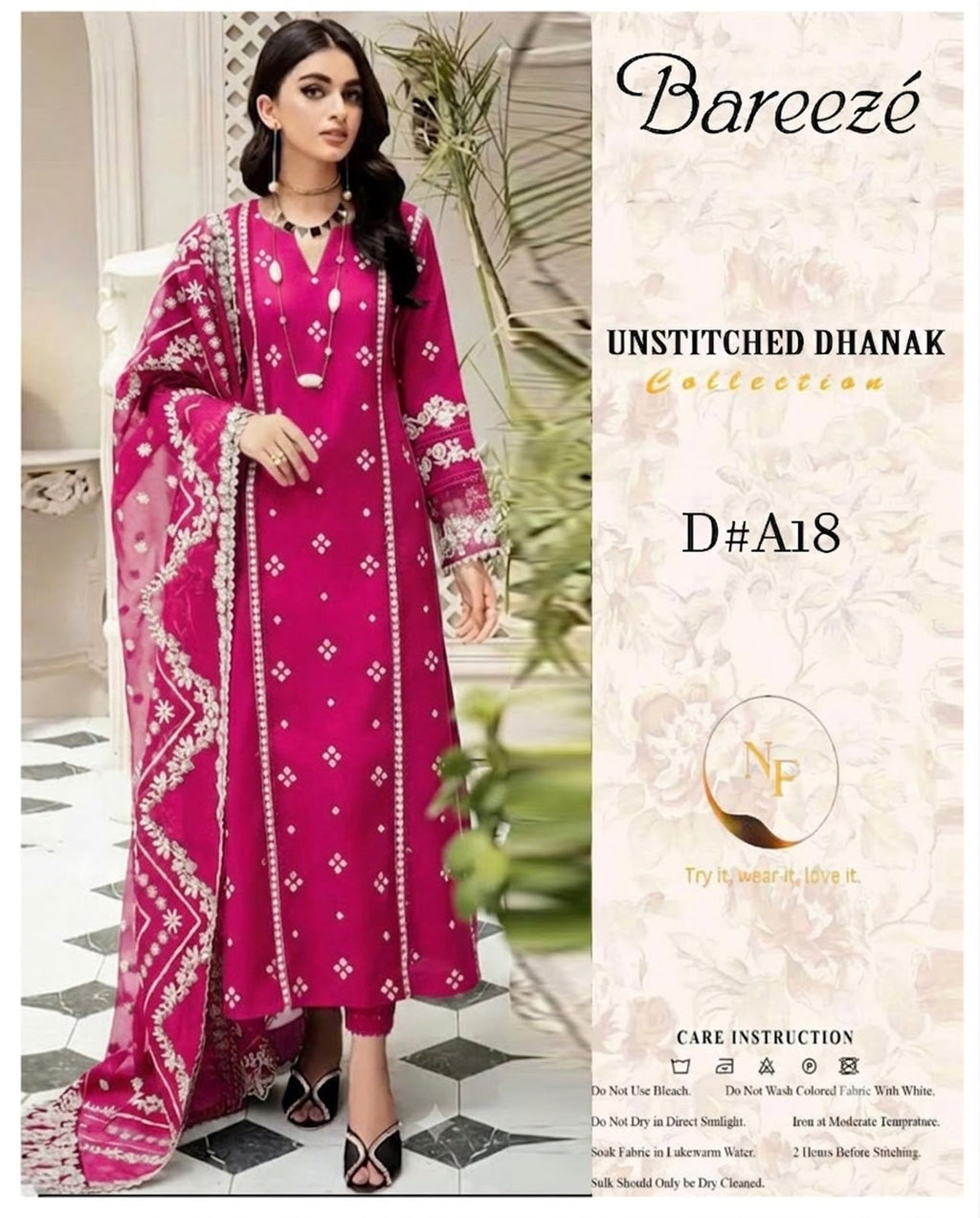 BAREEZE Winter Dhanak 3-Piece Suit