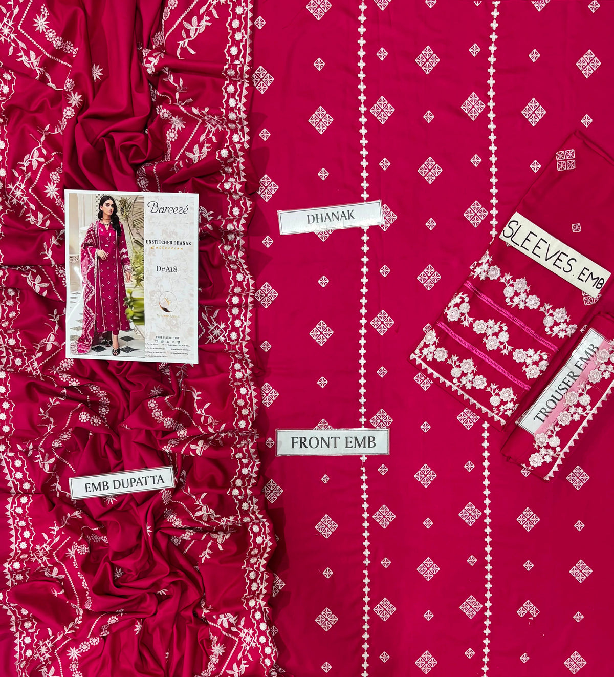 BAREEZE Winter Dhanak 3-Piece Suit