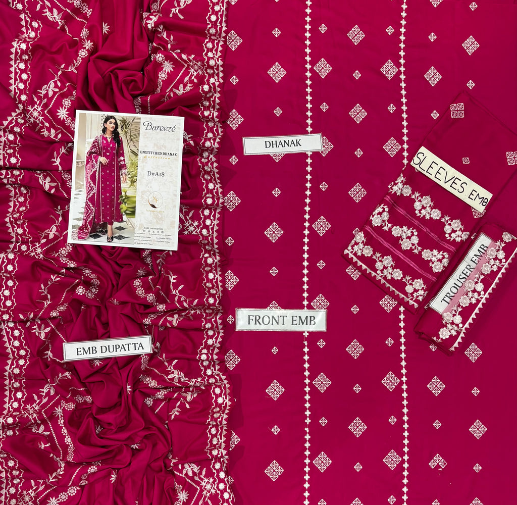 BAREEZE Winter Dhanak 3-Piece Suit