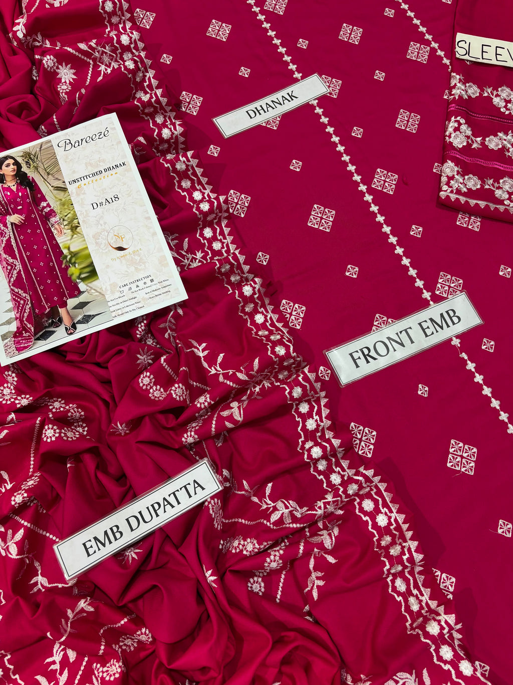 BAREEZE Winter Dhanak 3-Piece Suit