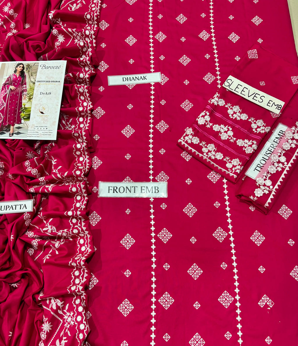 BAREEZE Winter Dhanak 3-Piece Suit