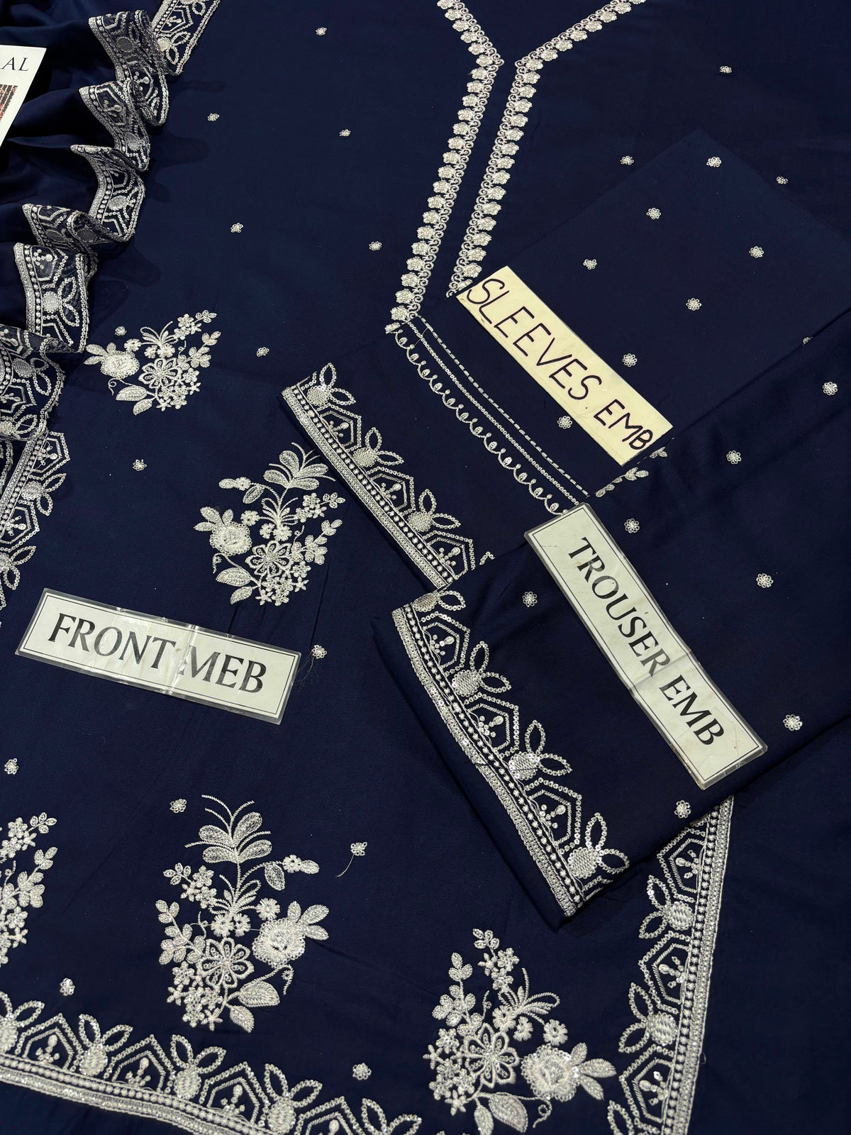 GULAAL — Winter Dhanak 3-Piece Embroidered Suit