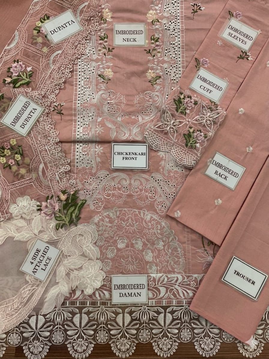 ELAF — Premium Chickenkari 3-Piece Suit