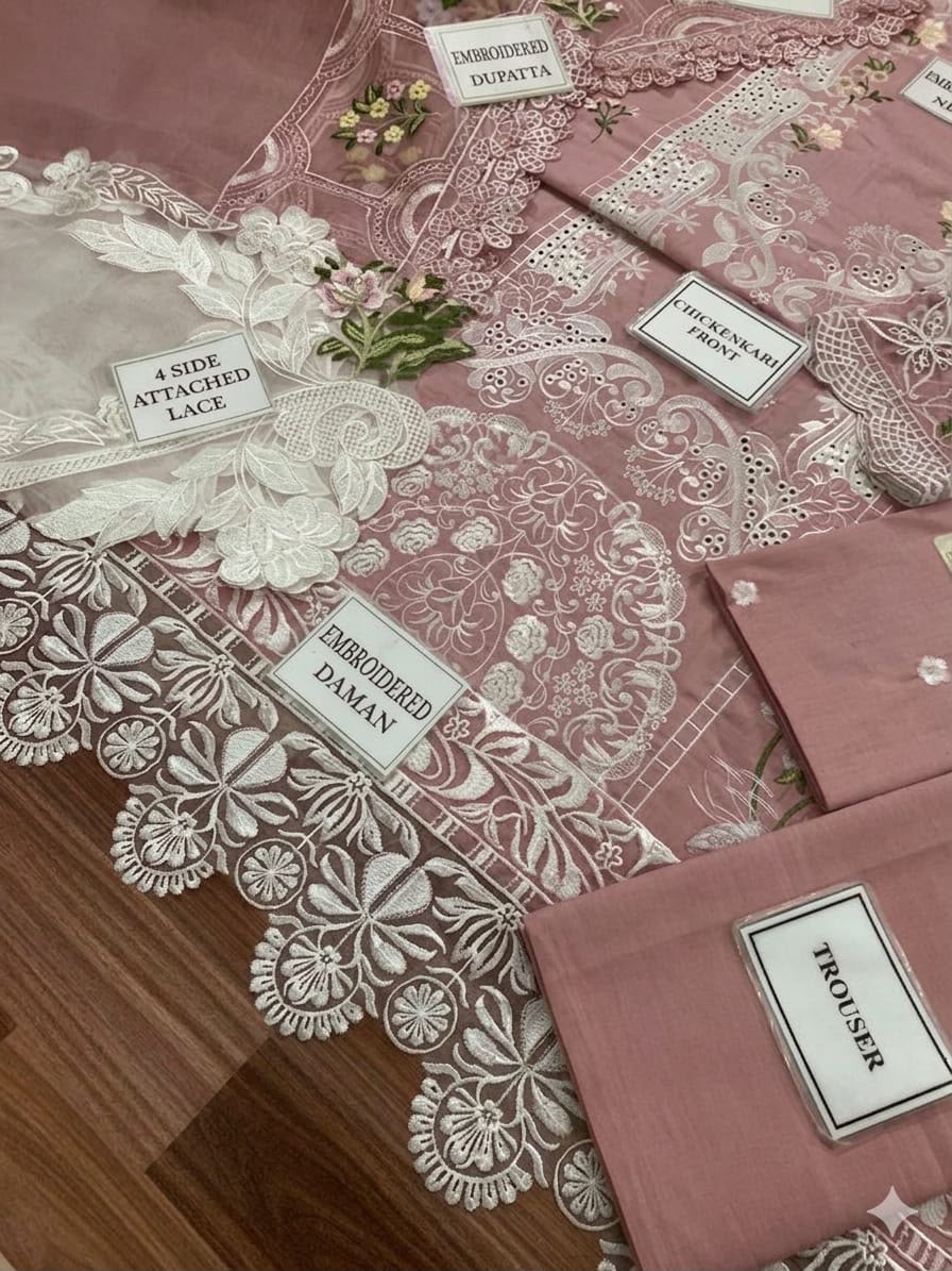 ELAF — Premium Chickenkari 3-Piece Suit