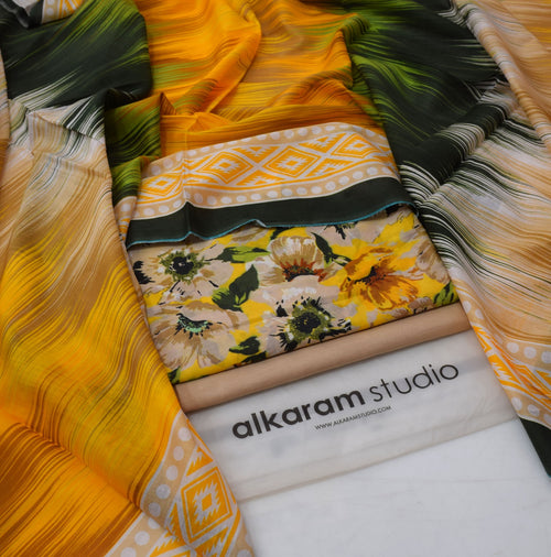 Alkaram Summer 2026 Digital Printed Lawn 3 Piece Suit