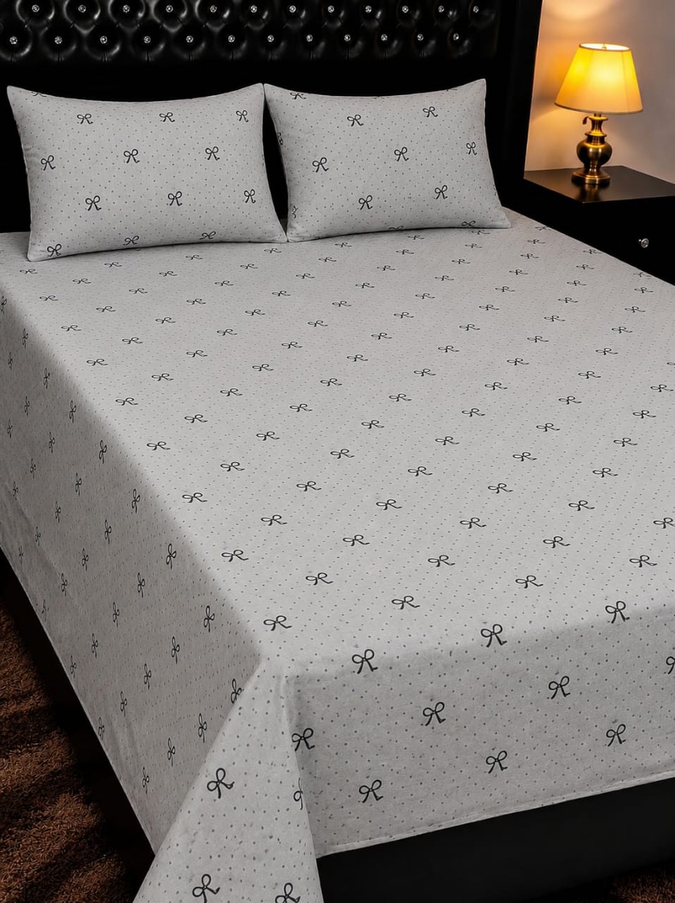 Luxury Export Quality Cotton King Size Bedsheet Set – 3 Piece