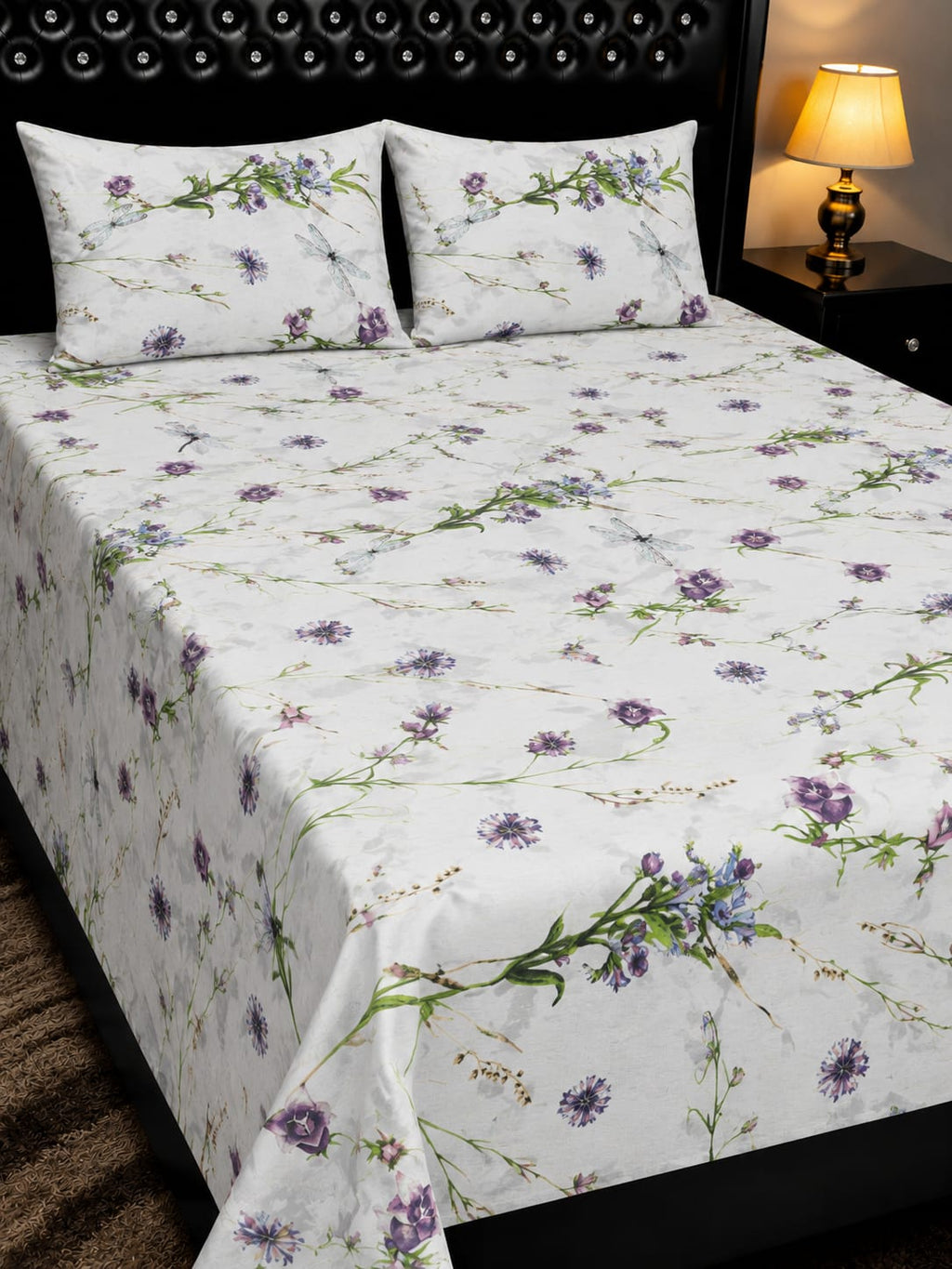 Luxury Export Quality Cotton King Size Bedsheet Set – 3 Piece