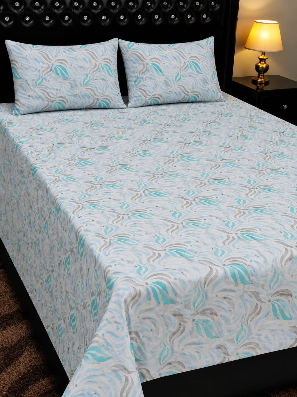 Luxury Export Quality Cotton King Size Bedsheet Set – 3 Piece