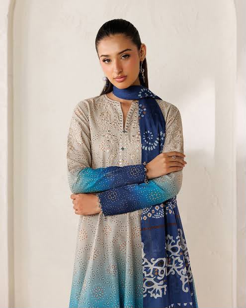Baroque Silk Collection 2026 3 Piece Silk Suit