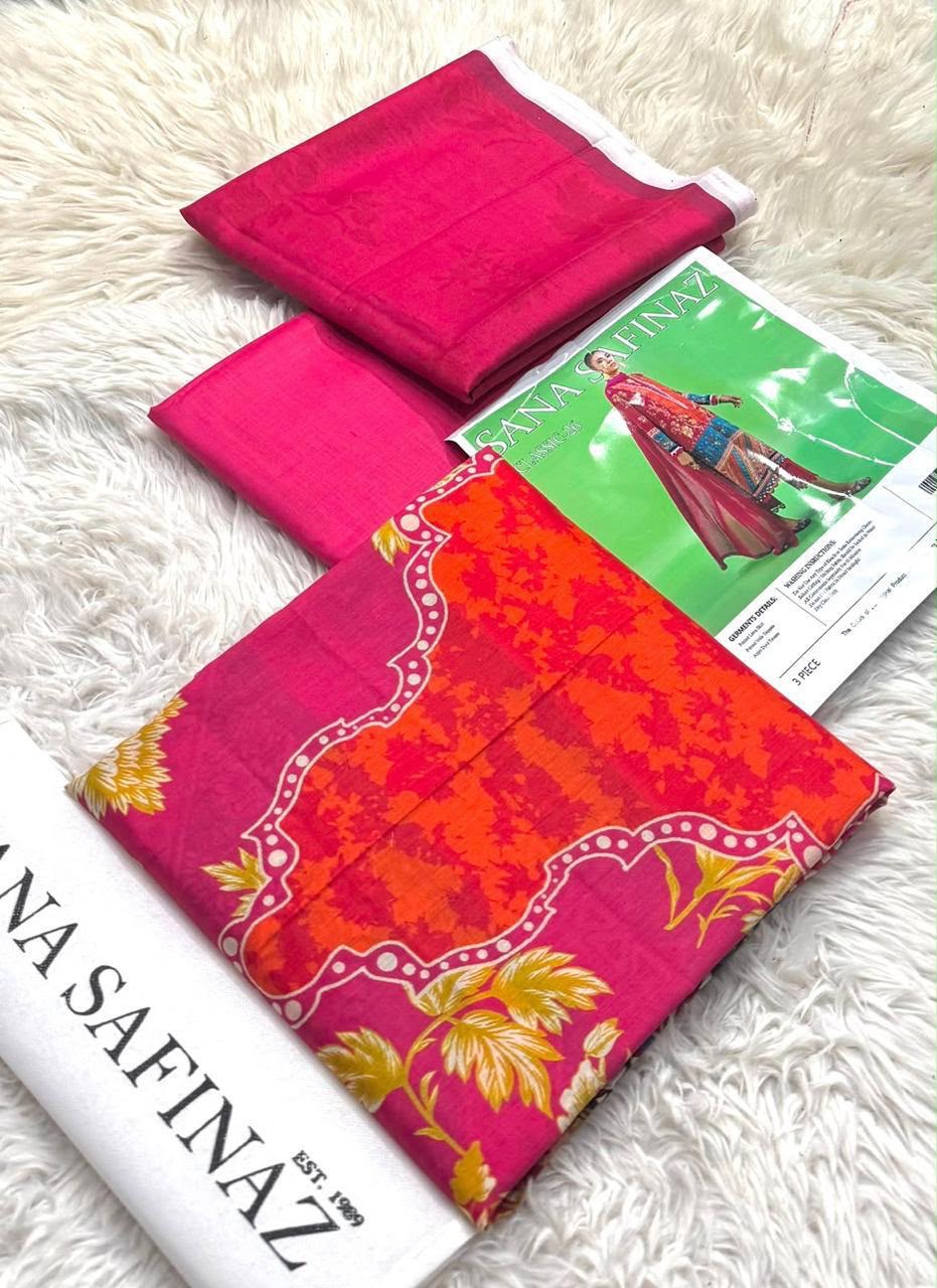 SANA SAFINAZ & ORIENT Original Base 3 Piece Printed Lawn Suit