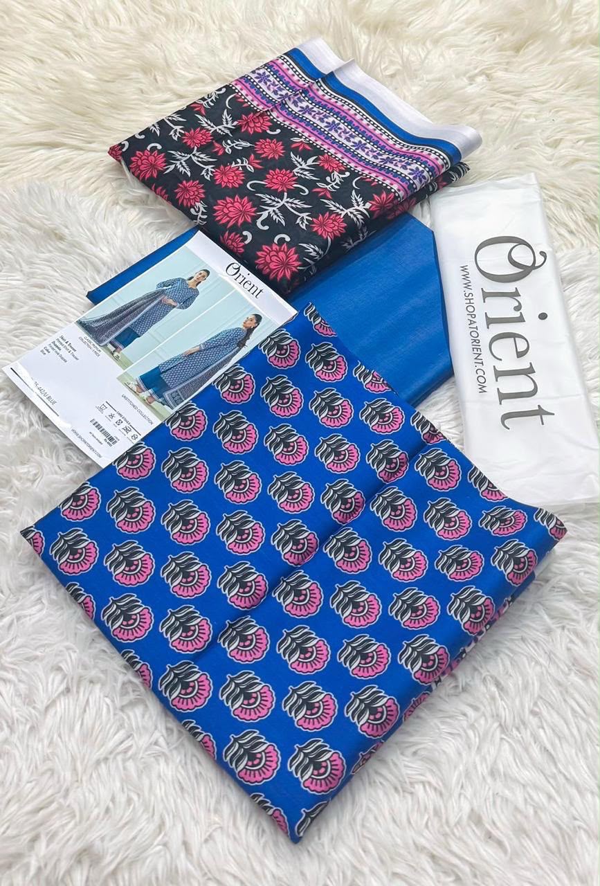 SANA SAFINAZ & ORIENT Original Base 3 Piece Printed Lawn Suit