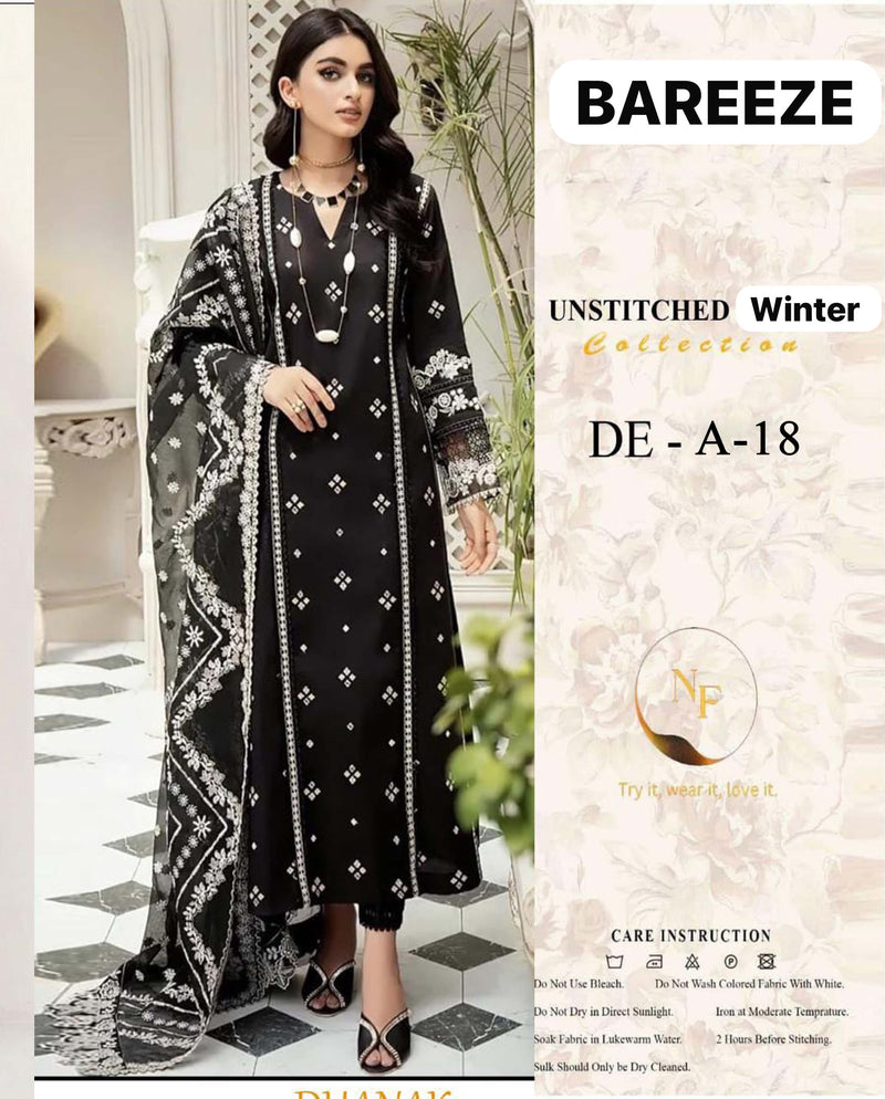 BAREEZE Winter Dhanak 3-Piece Suit