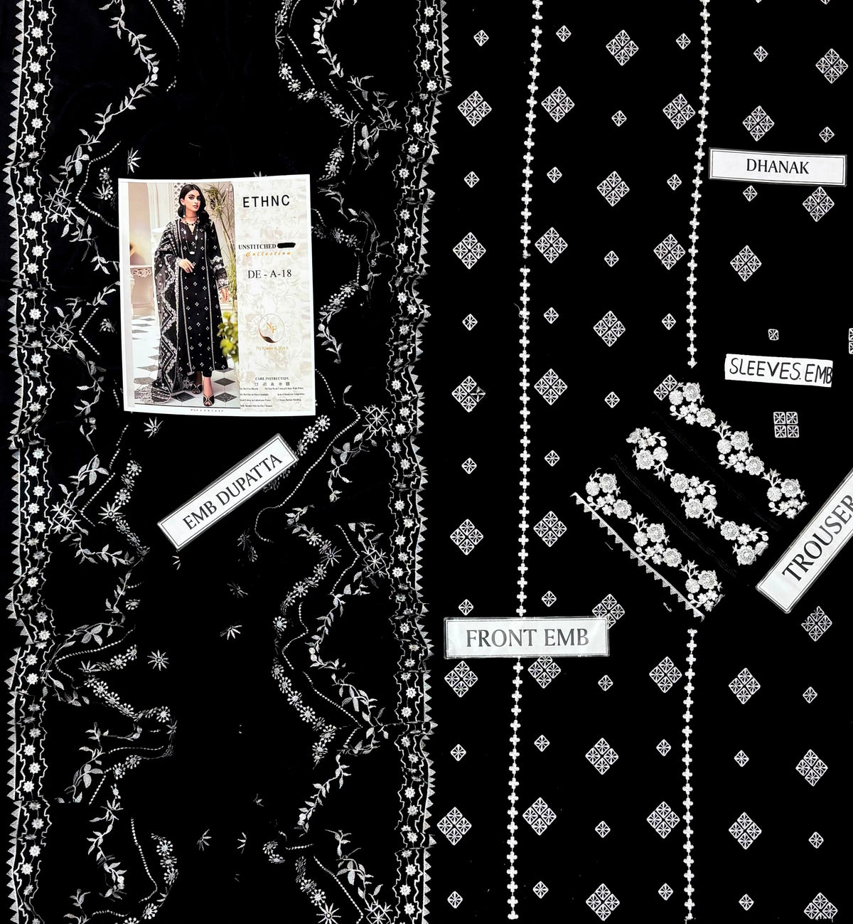 BAREEZE Winter Dhanak 3-Piece Suit