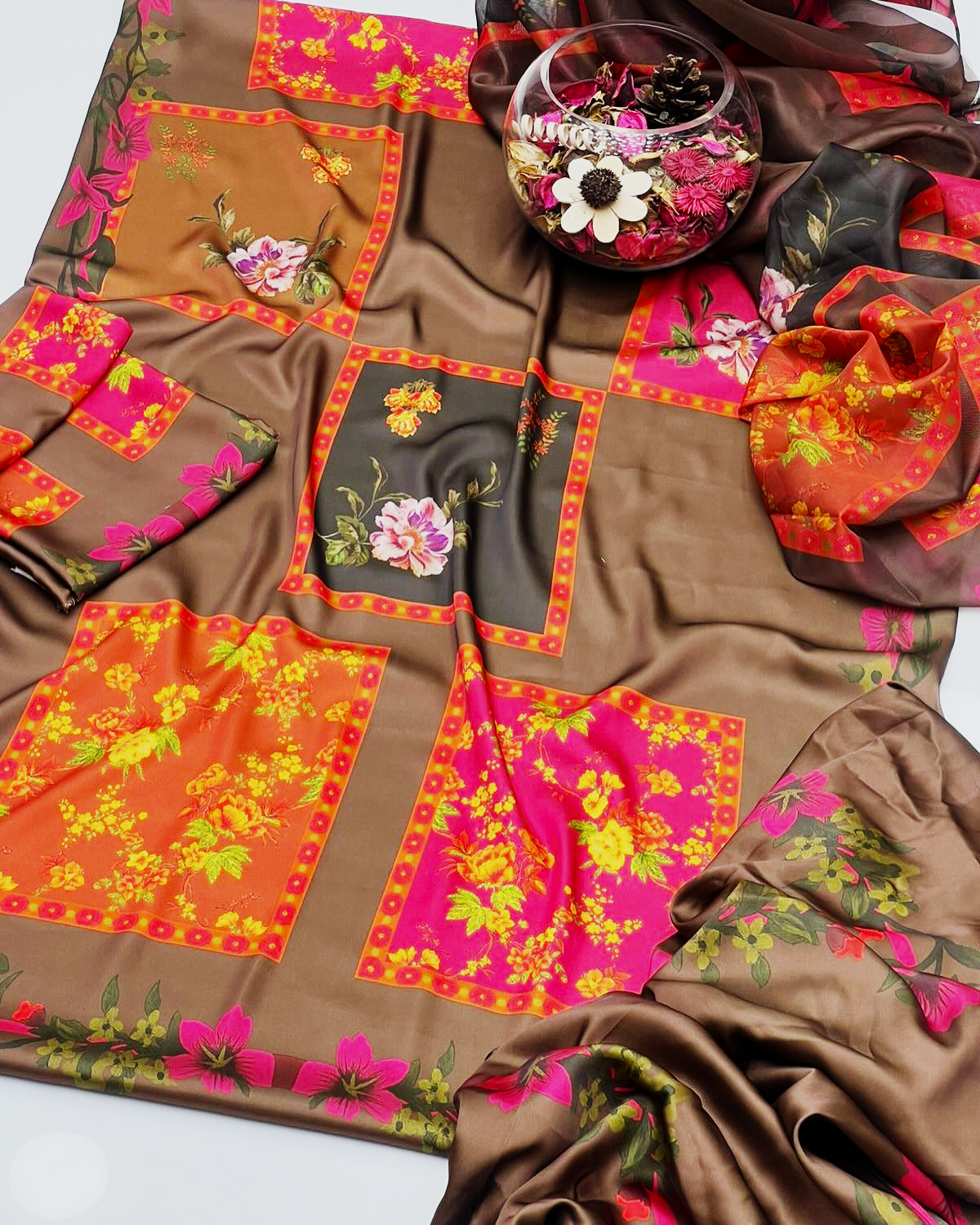 Lulusar Digital Printed Shamooz Silk 3 Piece Suit